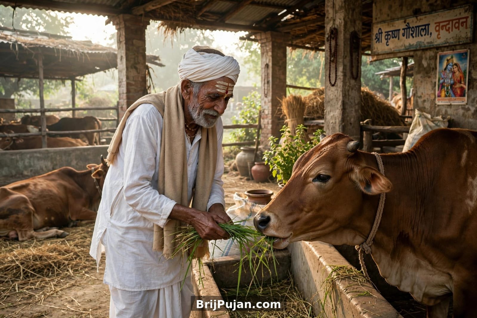 Title: Brij Ki Gau Mata Panni Kachra Kyu Kha Rahi Hai? | Sirf Rs. 6 Me Bachaye Jeevan.,